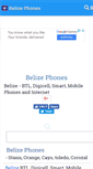 Mobile Screenshot of belizetelephones.com